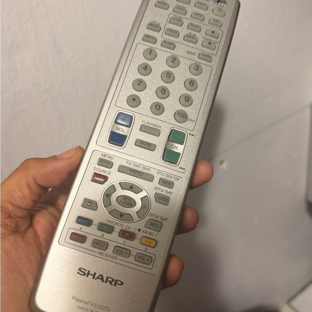 Sharp Silver Replacement Remote Control for TVs - Picture 4 of 5